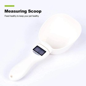 تصویر پیمانه ترازو دیجیتال غذای خشک سگ و گربه برند AM-CZW Digital Spoon Scale, Professional Digital Spoon Scale with High Accuracy and LCD Display for Measuring Pet Food