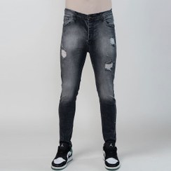 تصویر شلوار جین اسکینی مردانه کد 11402041 رنگ ذغالی 