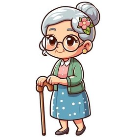 تصویر مگنت یخچالی مدل مادربزرگ 