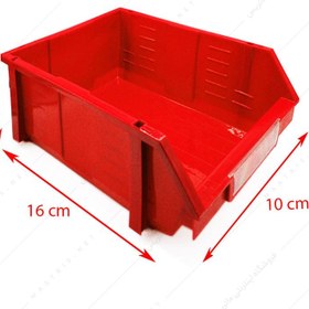 تصویر پالت ابزار کشویی پلاستیکی مدل B1 رنگ قرمز برند بهار 
