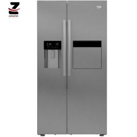 تصویر یخچال فریزر ساید بای ساید بکو مدل GN162420 ا Beko GN162420X Side By Side Refrigerator Beko GN162420X Side By Side Refrigerator