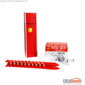 تصویر میخ و چاشنی رد هیت سایز ۳۲ بسته ۱۰۰ عددی 