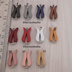 تصویر گیره روسری لاله خام قرمز 