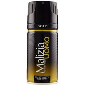 تصویر اسپری بدن مالزیا مردانه اسکای گلداومو 150 میل ا Malizia gold Uomo Spray For Men 150ml 