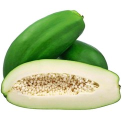 تصویر پاپایا (میوه سبز) Green papaya fruit Green papaya fruit