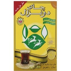 تصویر چای سیاه شکسته خارجی معطر با طعم هل دو غزال بسته 500 گرمی 