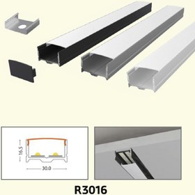 تصویر چراغ لاینر روکار رویه 30 میلیمتر اکولاین کد R3016 