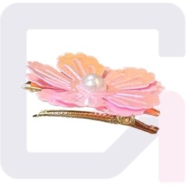 تصویر گیره مو گل هفت رنگ 