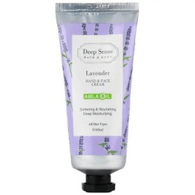 تصویر کرم مرطوب کننده لوندر 60میل دیپ سنس Deep Sense Lavender Hand And Face Cream 60ml