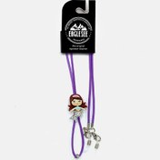 تصویر بند عینک و ماسک کودک مدل پری‌دریایی بنفش 