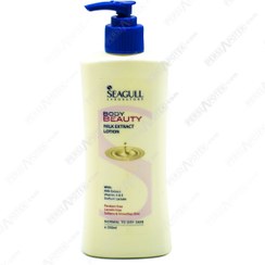 تصویر لوسیون نرم کننده بدن حاوی عصاره شیر سی گل 350 میلی لیتر Seagull Body Beauty Milk Extract Lotion 350 ml