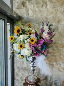 تصویر جام گل طرح ارکیده 