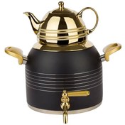 تصویر ست کتری و قوری نزاز استایل طلایی – ظرفیت 6 لیتر 