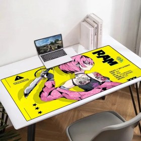 تصویر موس پد گیمینگ انیمه RE ZERO طرح Ram 