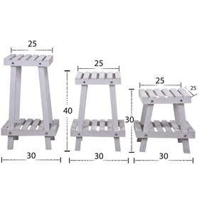 تصویر استند گلدان مدل B3 بسته 3 عددی 
