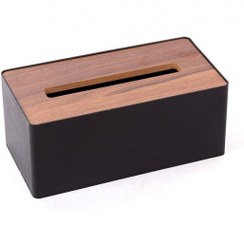 تصویر جادستمال کاغذی درب چوبی Wooden door napkin holder