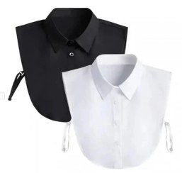 تصویر یقه فیک و دامنک - دامنک / سفید 