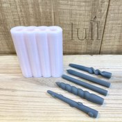 تصویر قالب سیلیکونی شمع قلمی 10 سانتی 
