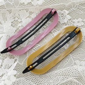 تصویر گیره مو مستطیلی رنگی 