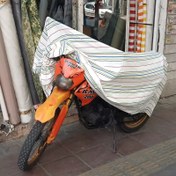 تصویر چادر برزنتی نخی موتورسیکلت تریل کویر و هندا و روان 