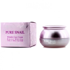 تصویر کرم ضد چروک حلزون برند برگامو Bergamo Pure Snail Wrinkle Care Cream