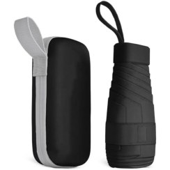 تصویر چتر تاشو جیبی با دسته مستطیلی 