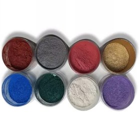 تصویر رنگ پودری صدفی رزین اپوکسی کد H-23 حجم 15میلی لیتر - سبز فسفری 