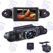 تصویر دوربین ثبت وقایع خودرو (دش کم) مدل Y99 چهار لنز دارای GPS 