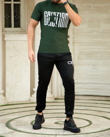 تصویر ست تیشرت شلوار مردانه مدل CR7 (سبز) 