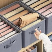 تصویر نظم دهنده حوله و لباس ۶ خانه سه لایه 