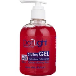 تصویر ژل حالت دهنده فوق قوی دورلایت قرمز Durlight super strong conditioning gel