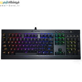 تصویر کیبورد با سیم کورسیر مدل K70 LUX RGB Mechanical K70 LUX RGB Mechanical-Cherry MX RGB Brown Gaming Keyboard