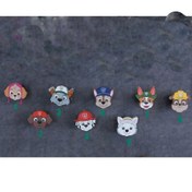 تصویر آویز لباس دیواری چوبی کودک طرح سگهای نگهبان گالری فرانه 