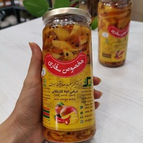 تصویر ترشی انبه تند خلالی 500 گرمی مخصوص سفاری بهداشتی و تمیز 