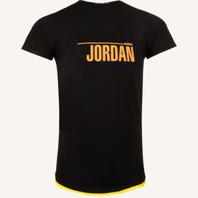 تصویر تیشرت مردانه یقه گرد طرح Jordan کد T127 