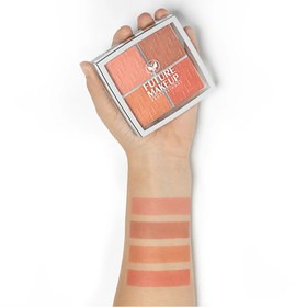 تصویر پالت رژگونه 4 رنگ فیوچر میکاپ 