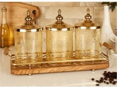 تصویر ست جا ادویه 4 پارچه بی وی کی کد 402601 