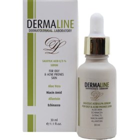 تصویر سرم ضد جوش سالیسیلیک اسید 0.5 درصد درمالاین 30 میلی لیتر Dermaline Salicylic Acid 0.5 Serum 30 ml