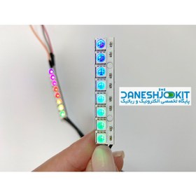 تصویر بسته 2 عددی ال ای دی نئوپیکسل 8X1 تراشه WS2812B RGB 