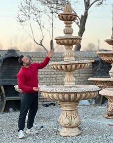 تصویر آبنما بتنی مدل رومی ۴طبقه roomi4