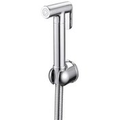 تصویر شیر توالت فلزی کروم 