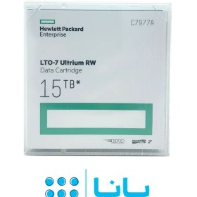 تصویر HPE LTO-7 Ultrium 15TB RW Data Cartridge – C7977A 