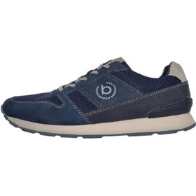 تصویر کفش طبی مردانه بوگاتی مدل Sneaker mit Ziernähten und Logo navy-blau 
