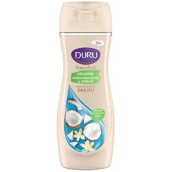 تصویر شامپو بدن کرمی دورو سری Organic Fruits با رایحه نارگیل و وانیل حجم 450 میل DURU Organic Fruits series creamy body shampoo with coconut and vanilla scent with coconut and vanilla scent