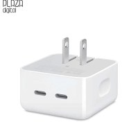 تصویر آداپتور شارژ اپل دو درگاه 35 وات Apple 35 Watt USB - C+C Charging Adapter