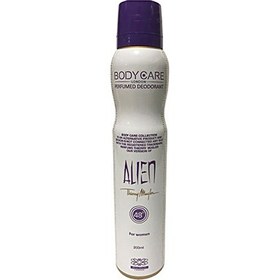 تصویر اسپری دئودورانت زنانه مدل Alien حجم 200 میل بادی کر Body Care Deodorand Spray Alien For Women 200ml