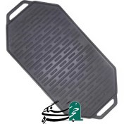 تصویر صفحه گریل استیک پز چدنی دو طرفه مدل 8 ضلعی 