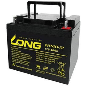 تصویر باتری یو پی اس 12 ولت 40 آمپر لانگ ا Long 12V 40A VRLA Battery Long 12V 40A VRLA Battery