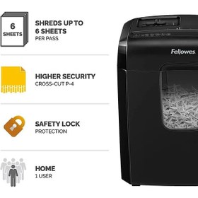 تصویر کاغذ خردکن فلوز Fellowes مدل 4686601-Powershred 6C 