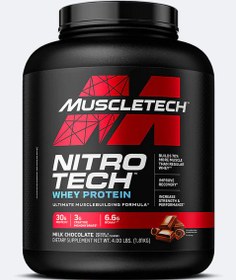 تصویر نیتروتک پروتئین وی ماسل تک (1810 گرمی) ا MuscleTech Nitro Tech Whey Protein 1810g MuscleTech Nitro Tech Whey Protein 1810g